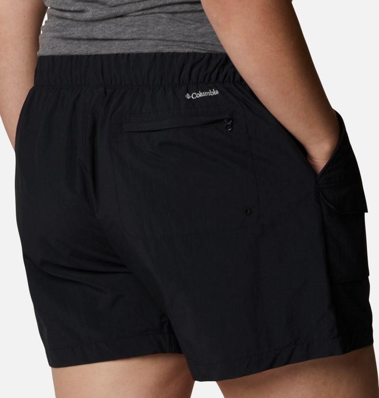 Women's Columbia Summerdry Cargo Shorts Black | Plus Size CA-I30LC